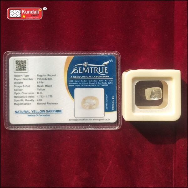 Buy Yellow Sapphire - Untreated (Lab Certified) Buy Now!
